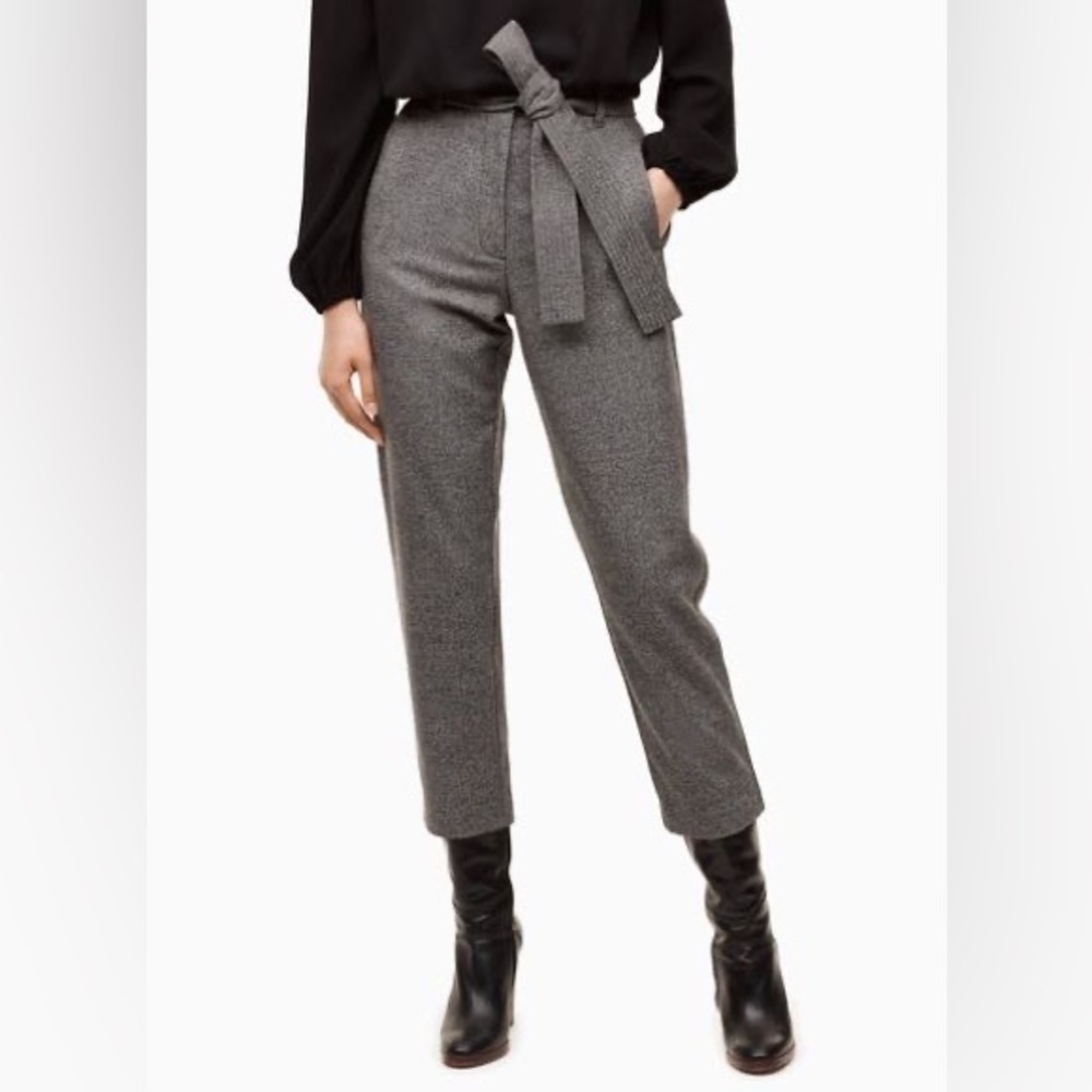 ARITZIA Wilfred Tie Front Pants Wool